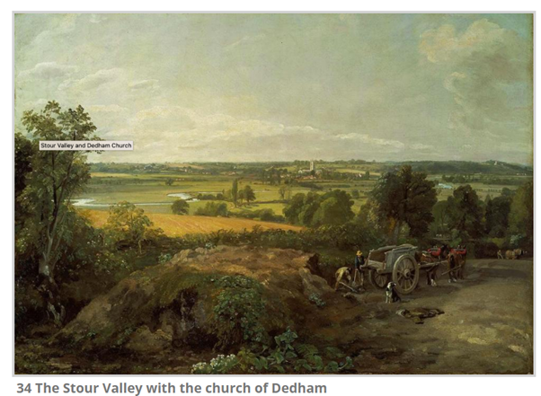 Stour Valley with the church of Dedham