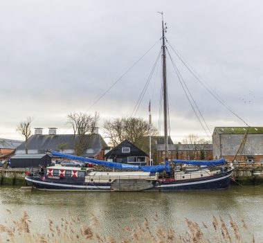 Boat at Snape Maltings Boat at Snape Maltings