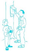 cartoon people building a nest box cartoon people building a nest box